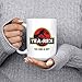 Artisan Owl Tea Finds A Way Funny Mug – 15oz Ceramic Dinosaur Jurassic Park Dino Coffee Cup Gift for Adults