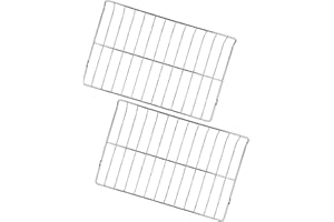 JUFZQO 2 Pack MHL63411403 Oven Rack Fit for LG Range/Stove, 304 Stainless Steel Oven Wire Rack Replace MHL63411401 MHL62112101 4211355 AP6029706 PS11761984 EAP11761984, 24.8 X 16.2 in