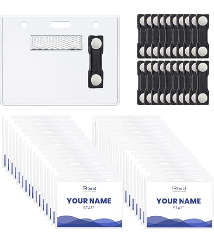 Badge Plateau Organisateur ID Tag Nom Badge Plaque En Bois Personnalisé Porte-Ba