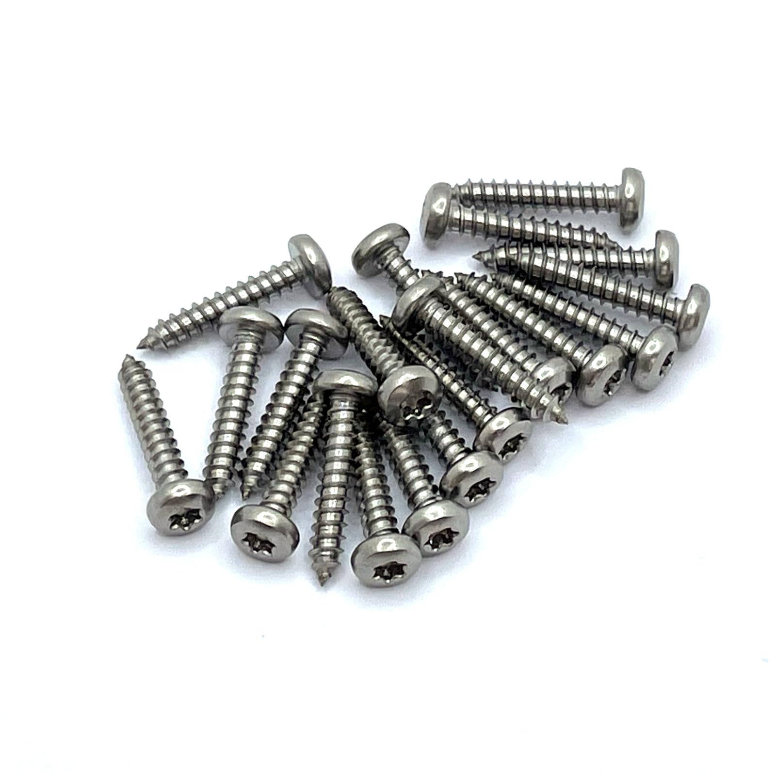 3.5mm x 19mm Torx/Hexalobular Pan Head Self Tapping Screw ISO14585 A4 (316) Stainless Steel (Pack of 20)