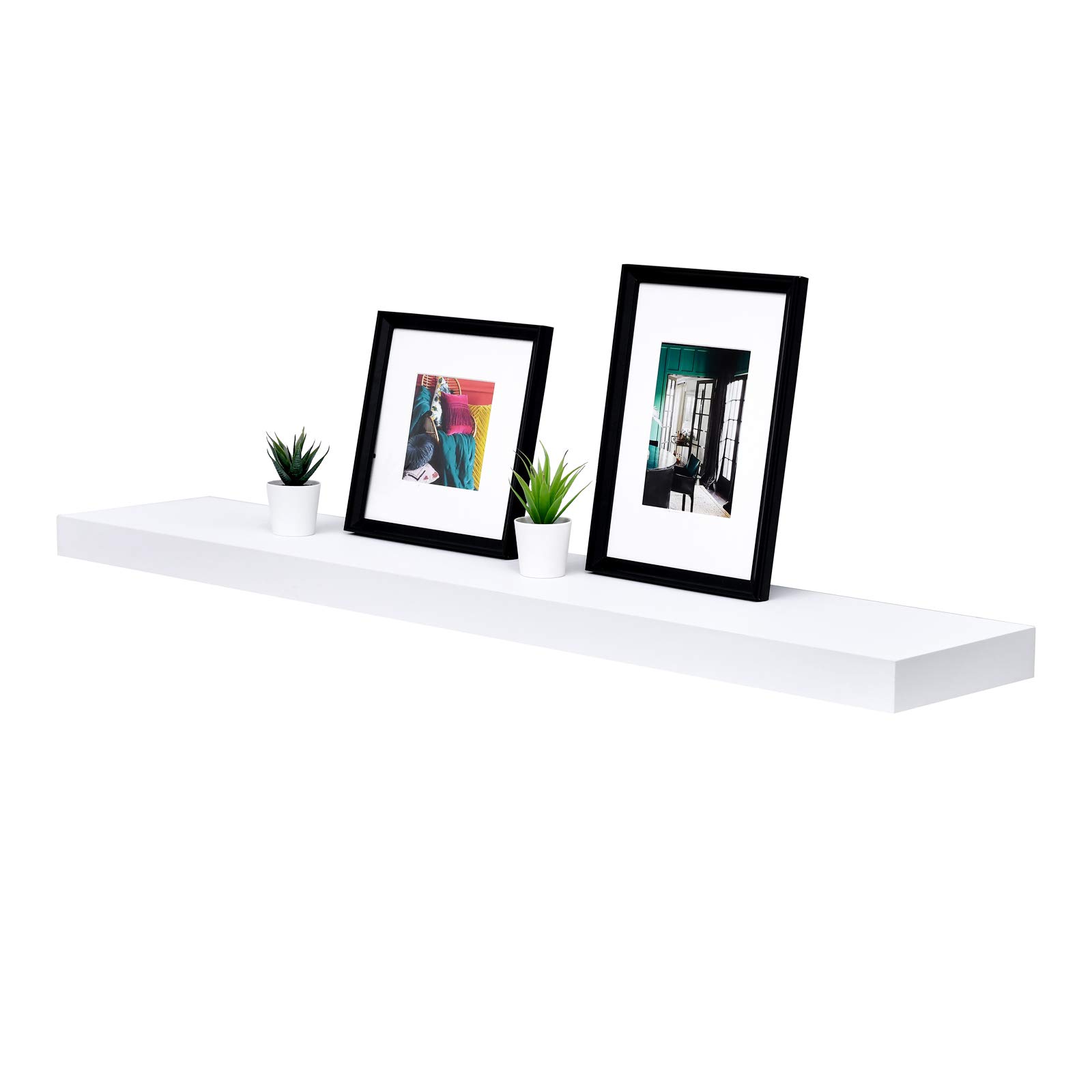 Buy WELLAND 48 inch White Mission Floating Shelves for Wall, Bathroom