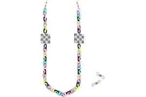 AOOLIA Acrylic Glasses Chain Holder for Women Sunglasses Lanyard Necklace Decorative Chain Eyewear Retainer Eyeglass Strap