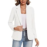 MINTLIMIT Blazers for Women Long Sleeve Button Front Blazer Lapel Business Casual Work Office Suit Jackets with Pockets