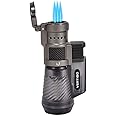 Vertigo by Lotus Cyclone Triple Torch Cigar Lighter Charcoal 2 Pack