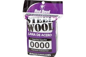 Red Devil 0320 Steel Wool, 0000 (Pack of 8)