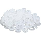 ThreeBulls 120Pcs Rubber O-Ring Switch Dampeners Keycap white For Cherry MX Key Switch Keyboards Dampers