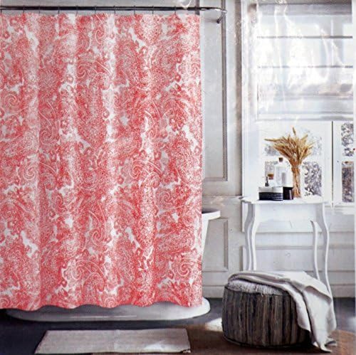Amazon Com Tommy Hilfiger Canyon Paisley Shower Curtain Coral