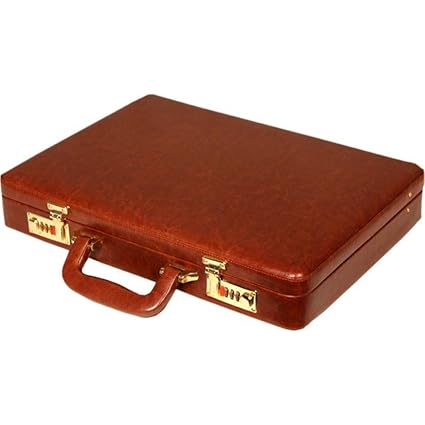 Reo Leather Briefcase Made In Faux Leather Colour Tan