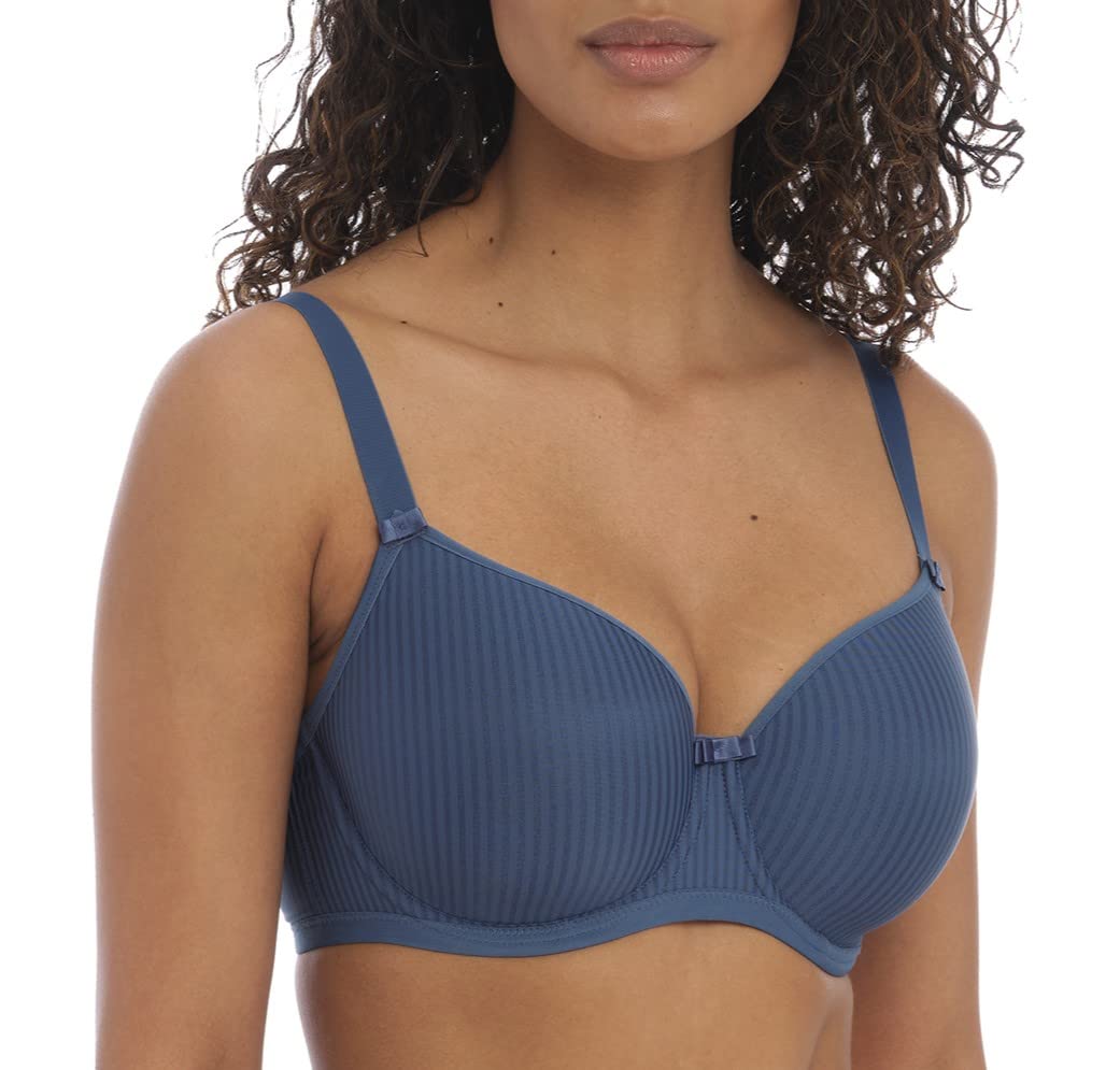 Freya Women’s Idol Underwire Molded T-Shirt Bra, Vintage Denim, 34GG