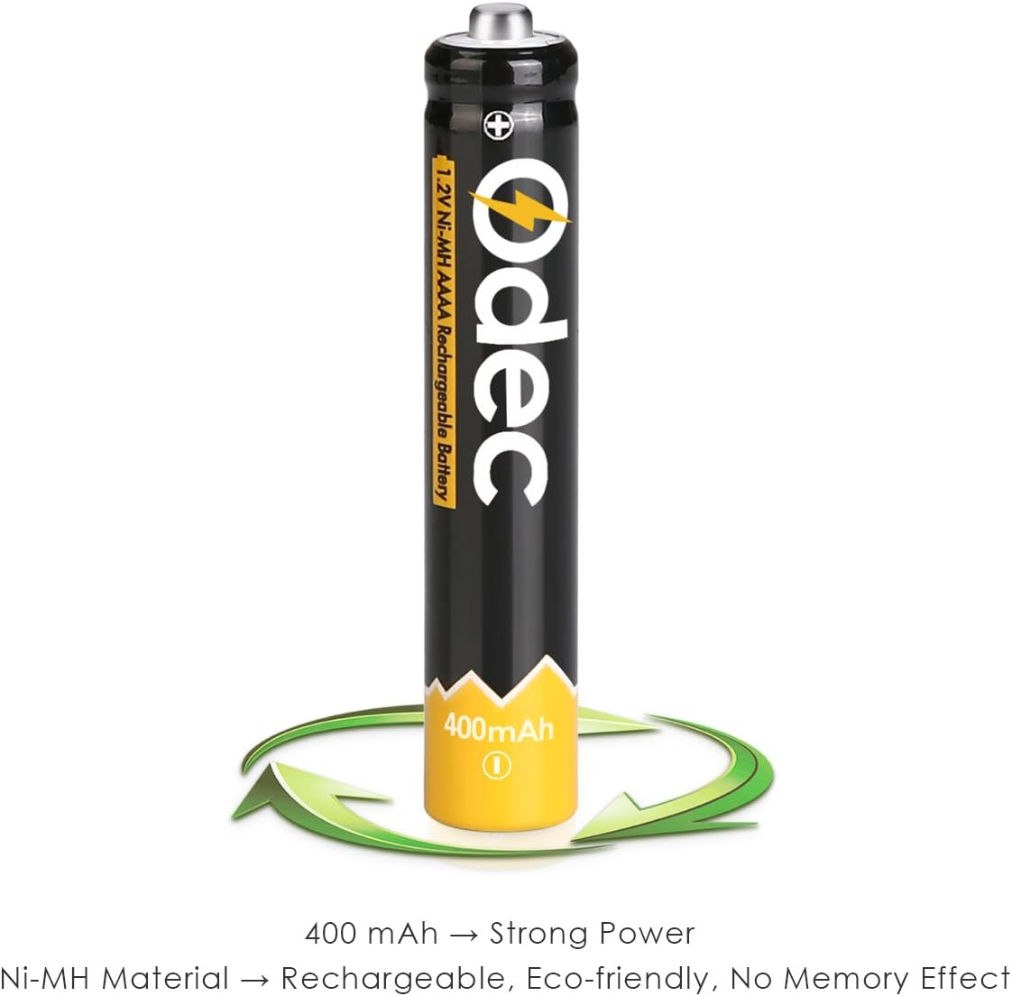 Odec AAAA Batteries, AAAA Rechargeable Battery for Surface Pen Ni-MH 400mAh 1.2V with Storage Box (4-Pack): Home Improvement
