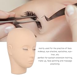 Lash Mannequin Head, 3 Layers Silicone Eyelash