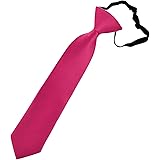 Plain Lipstick Pink Boys Skinny Tie - 6 Months to 4 Years