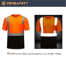 DPSAFETY High Visibility Shirts Quick Dry Safety T