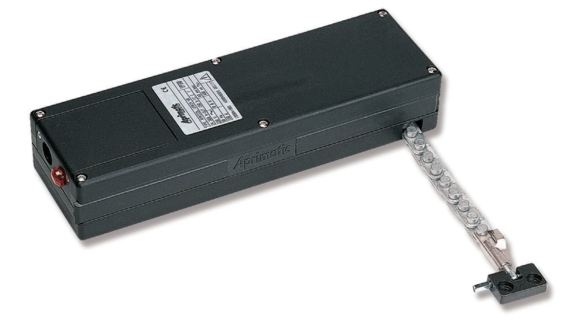 Aprimatic Varia Electric Actuator for Window Frames, Fanlights and Skylights, Black