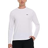 Reebok Rash Guard for Men, Long Sleeve Mens Swim Shirt, Fishing Hiking UPF+ 50 UV Protection