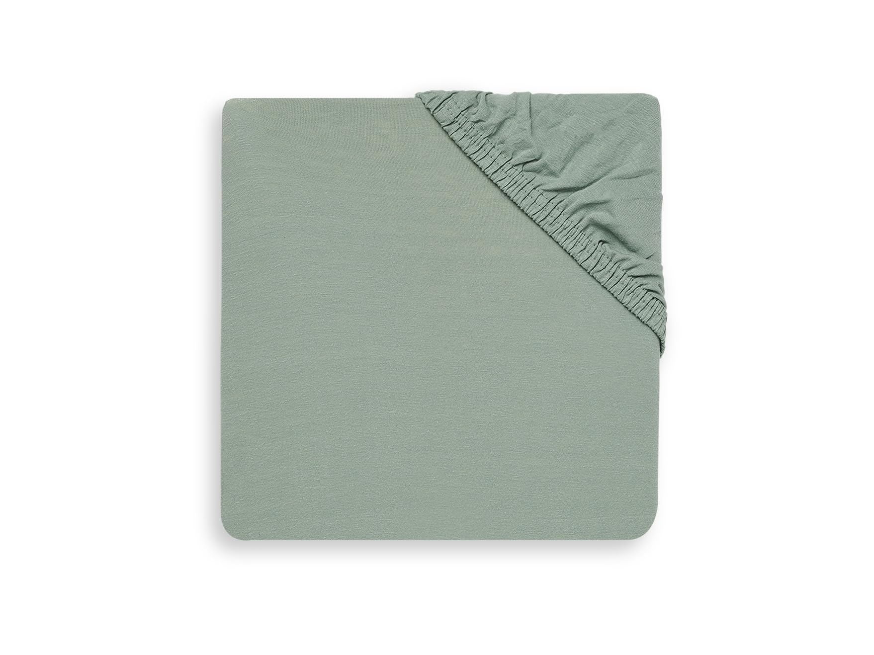 Jollein Fitted Sheet Cot Jersey 60x120cm - Ash Green