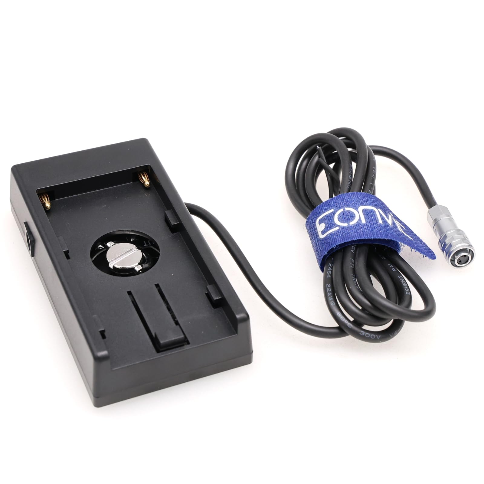 Eonvic F970 Battery Power Mount Plate for Sony NP-F970 F750 F550 Battery to 12V Weipu 2 Pin Female for Blackmagic Cinema Camera BMPCC 4K