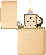 Zippo Windproof Lighter Brushed Brass Base Model Refillable Made in USA view 6