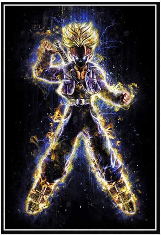 YGYT Home Decor Blacklight Dragon Ball Japan Anime Goku Modular Pictures Painting Nordic Prints Canvas Poster for Bedroom Wall Art No Frame