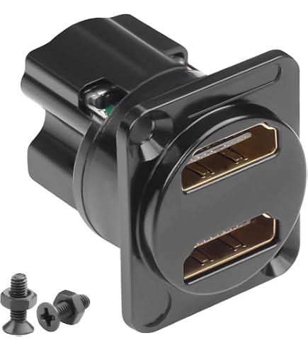 Oiyagai Connecteur HDMI Mâle sans Soudure – Adaptateur de Raccordement Rapide avec Bornier