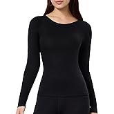 CAOZITOU Merino Wool Base Layer Women,Wool Heavyweight Thermal Long Sleeve Winter Shirt