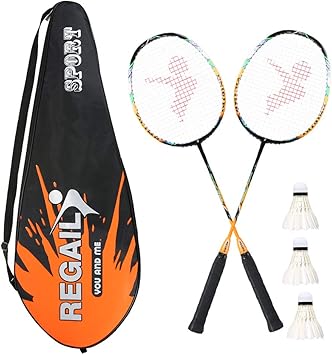 Amazon Lixada 2本 バトミントンセット バドミントン ラケット 交換セット シャトル3個セット 超軽量 炭素繊維 バッグ付き Lixada スポーツ アウトドア