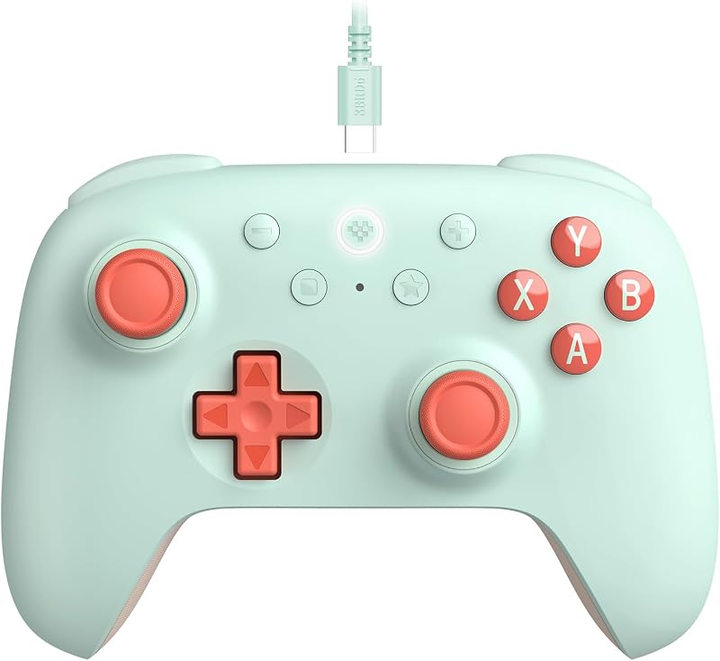 8Bitdo Ultimate 2C Wired Controller for Windows Android 1000Hz Hall Joysticks