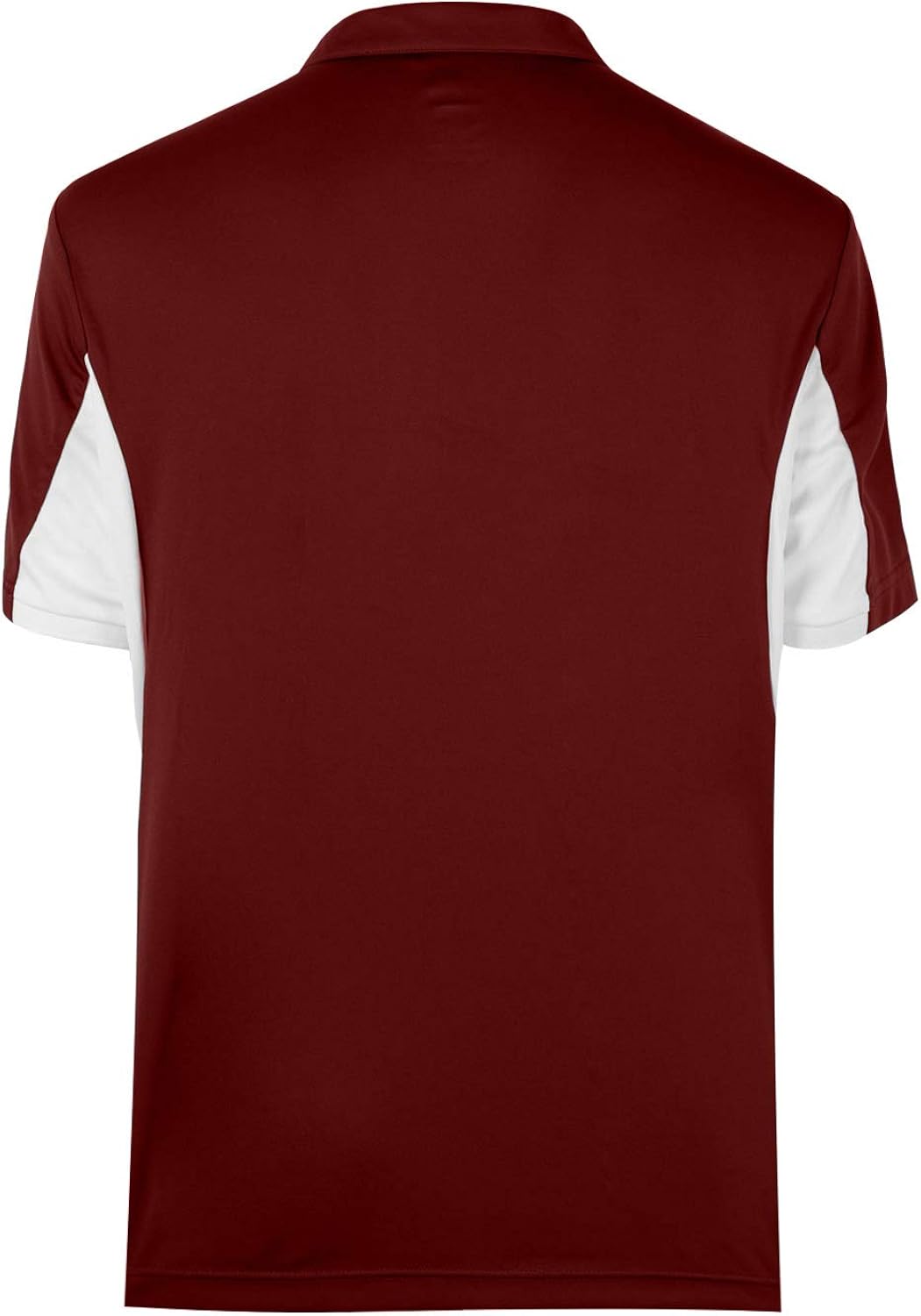MOHEEN Men's Short Sleeve Polo Shirt Moisture Wicking Performance Color Block Classic Cut Athletic Casual Golf Shirts: Clothing