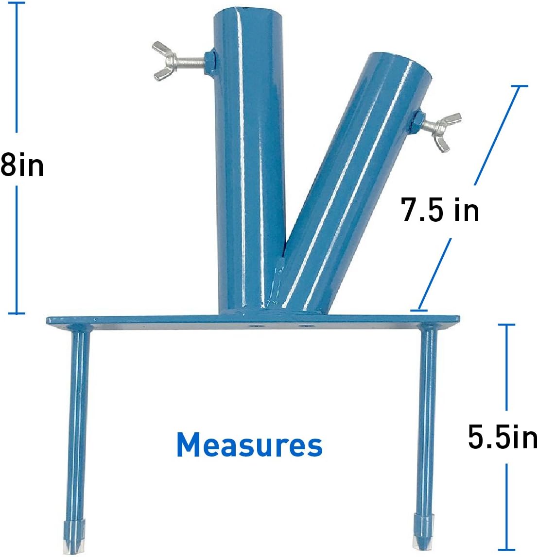 EasyGO Products Umbrella Stand - Sports Dual Umbrella Holder - Fishing Pole Stand - Beach Umbrella Stake