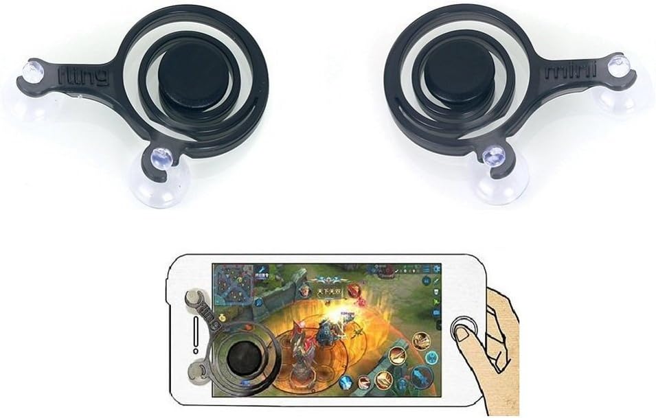 iGoods Phone Joystick-Mobile Game Joystick Phone Game Rocker Touch Screen Joypad Tablet Funny Gamepad Game Controller Gaming Fight For Android IOS Phone Pad Tablet iPhone Sumsung(left+right) (1 Pair)