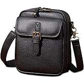 hoehew Crossbody Leather Bag for Women, Multi-Slot Multifunctional Large Capacity Bags Adjustable Shoulder Bags