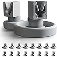 Plemont® dishwasher wheels replacement [lower basket wheels/upper basket wheels] - wheels dishwasher basket as universal kitchen dishwasher spare parts for aeg zanussi bosch (bundle)