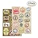 TamBee 2PCS Multi Countries Retro Vintage Landmark Monument Travel Airline Plane Patterns Stickers Luggage Suitcase Laptop Waterproof Stickers Children's Room Decor Labels A4#6 Olympics