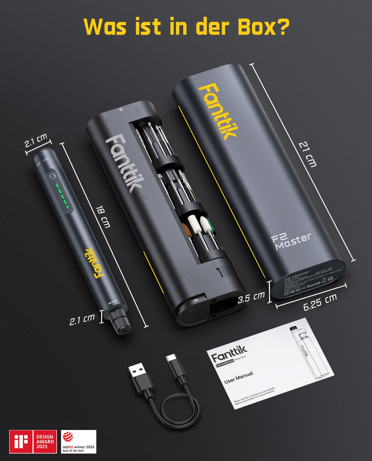 Fanttik F2 Master Mini Akku-Multifunktionswerkzeug, NeoPulse Motor 9