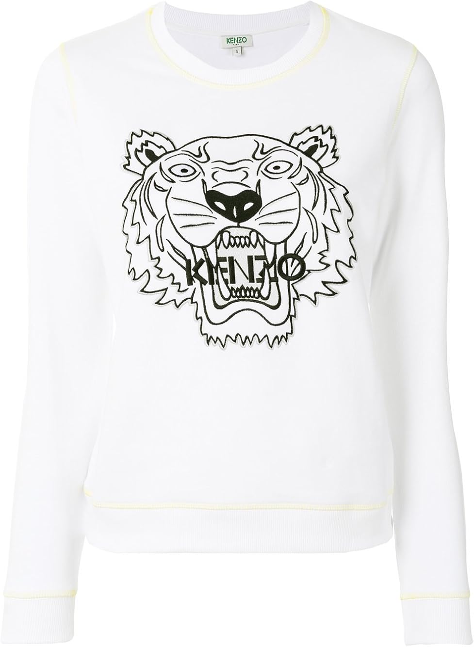 Kenzo Damen Sweatshirt Weiss Weiss Gr 38 Weiss Amazon De Bekleidung