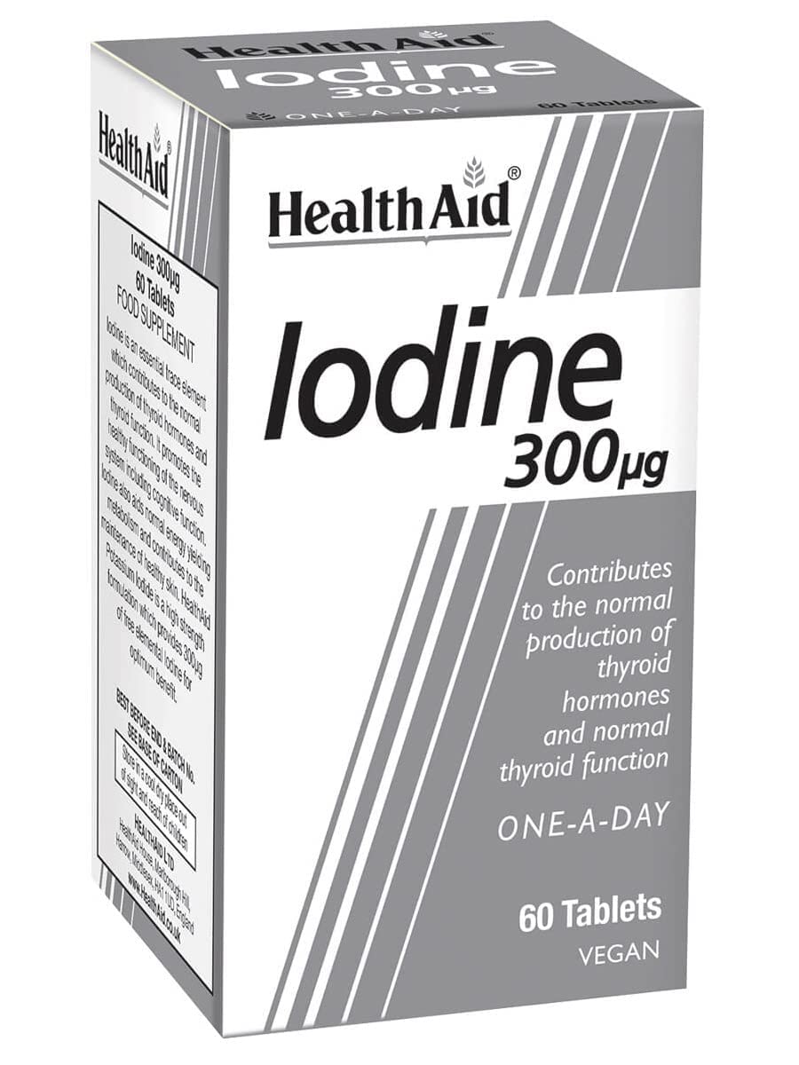 HealthAid 300mcg IdIodine Tablets - Pack of 60 Tablets
