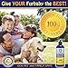 Furbaby's Finest 100% Pure Wild Alaskan Salmon Fish Oil for Dogs, Cats & Horses, All Natural Omega 3 Fatty Acids Liquid Pet Supplement - Supports Skin, Heart and Joint Health, 16 oz