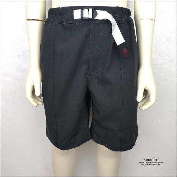 Amazon Co Jp Smoothy スムージー グラミチコラボ プリーツショーツ 90 150 ショートパンツ 150 H Chacoal 服 ファッション小物