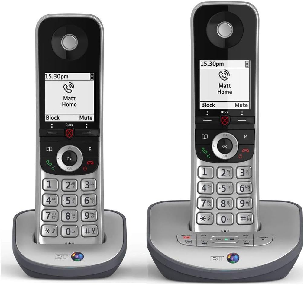 BT Advanced Z Twin Digital Cordless Answerphone in Silver Amazon.co.uk