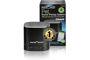 Sound Oasis Pet Bluetooth Sound Machine, 20 Dr Developed Calming Sounds to Soothe, Relax, Separation, Anxiety, Stress Relief,
