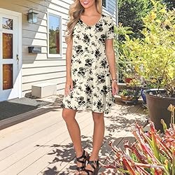 lionstill Women's Casual T Shirt Dress Summer