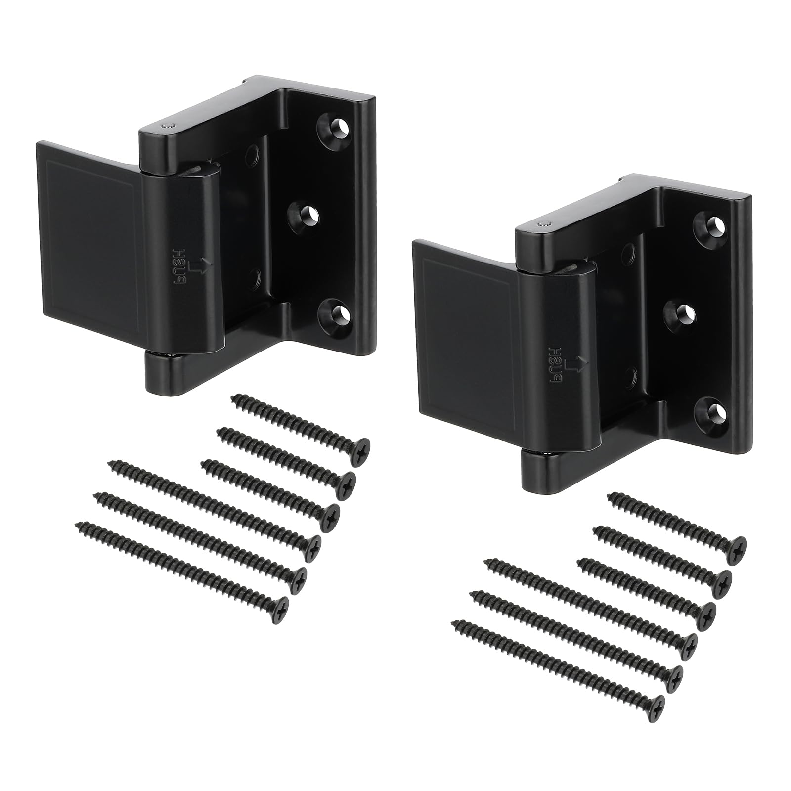 PATIKIL Door Reinforcement Lock, 2 Pack Home Security Door Lock Withstand 800 Lbs Zinc Alloy High-Security Door Latch Stopper with Screws for Prevent Unauthorized Entry, Black