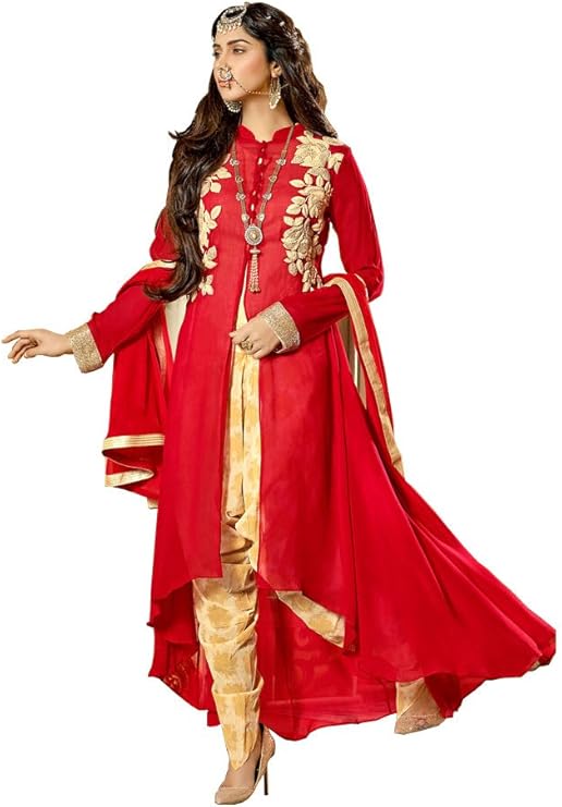 Buy Artistic Red Bajirao Mastani Style Suit at Amazon.in