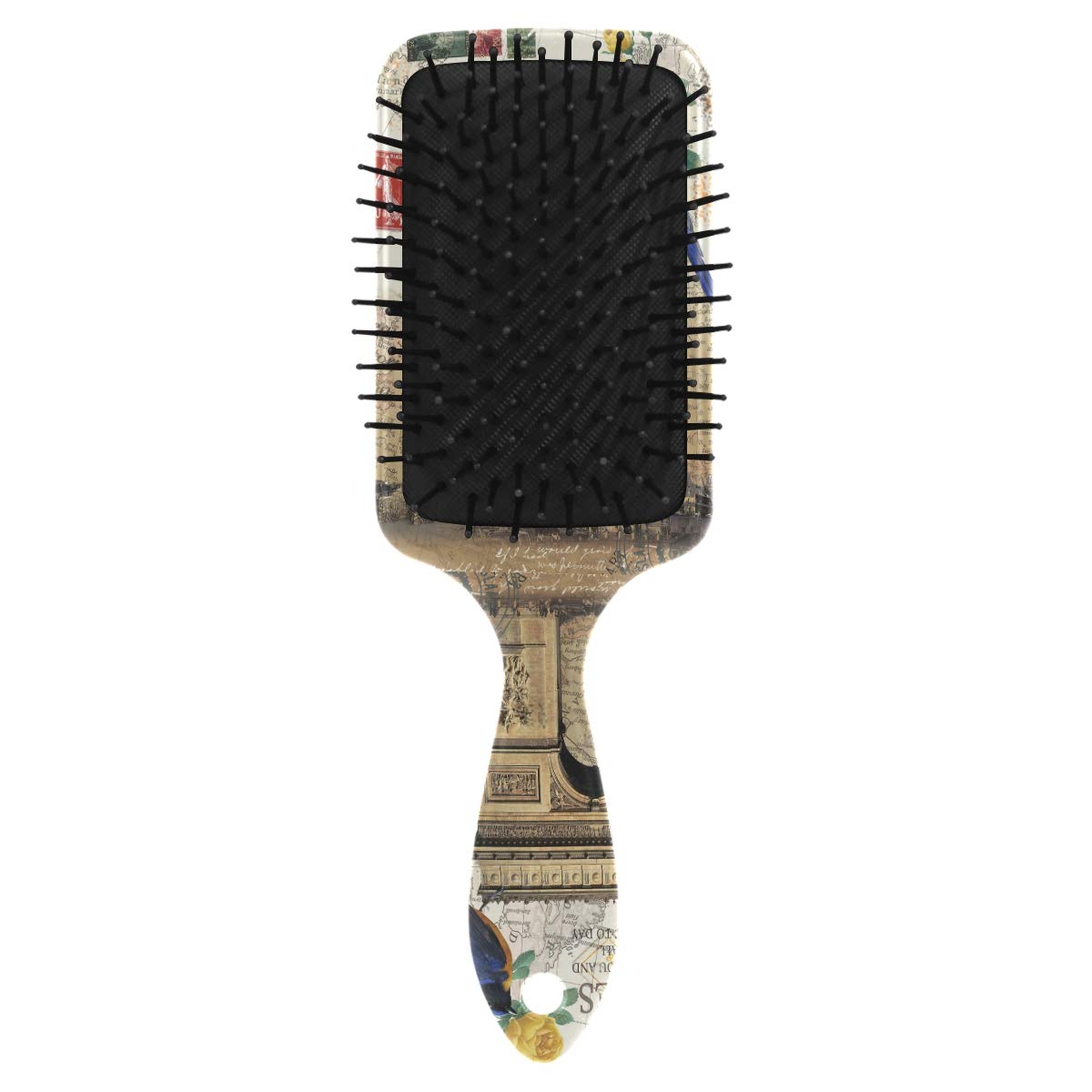 Naanle Arc De Triomphe Paddle Hair Brush With Grip Handle Massage
