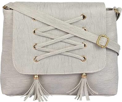 ozzyy stylish college girls grey colour sling bag