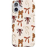 Casely iPhone 16 Case | Fall Girlie | Pumpkin Spice Bows | Compatible with MagSafe | Classic Ultra Slim Design