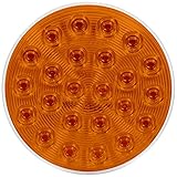 Maxxima M42701Y 24 LED 4" Round Amber Warning