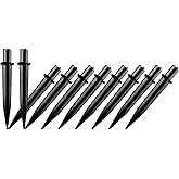 Galavasen 10 Pack Solar Light Stakes Replacement (Fit for Inner Diameter 0.49 inch), Plastic Reinforced Ground Spikes for Solar Wheat Ear Flower Light Outdoor Landscape Path Christmas Yard Garden Deco
