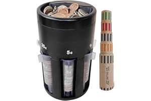 GENERIC Coin Sorter and Wrappers Machine, 2025 Portable Coin Holder Coins Bank Jar Quickly & Accurate, Coins Counter, Coin Organizer Change Counter Machine, Easy to Use & Accurate（Manual sorting is required.）