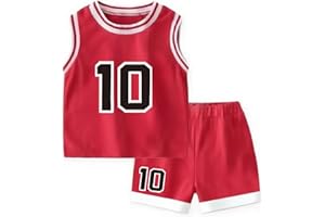 LTHYTY Kids Basketball Jerseys #10 Athletic Scrimmage Tank Top Shorts Sport Sets for 5-12 Years Girls and Boys